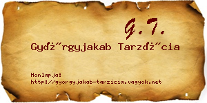 Györgyjakab Tarzícia névjegykártya